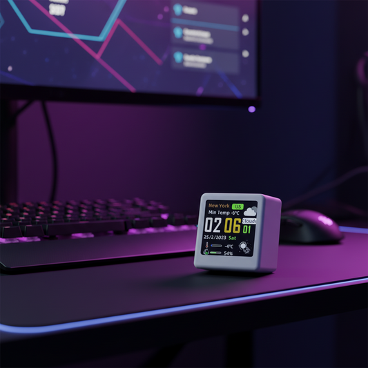 Tecodech Desk Companion Pro - Smart Clock & Weather Display